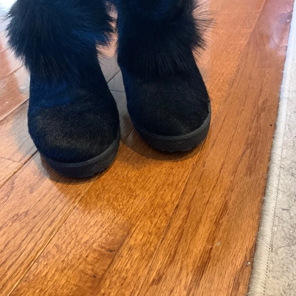 Oscar Sport Black Multi Apres Ski Boots sz 39